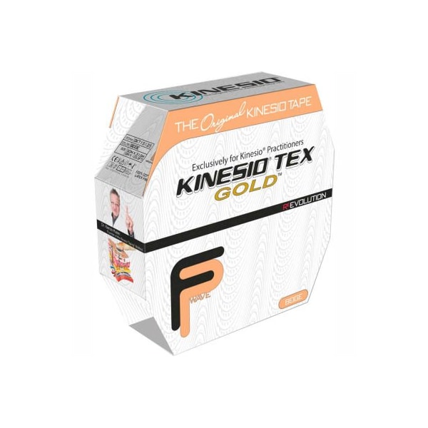 Kinesio Tex Gold FP Kinesiology Tape, 2" x 34 yds, Beige, Bulk Roll